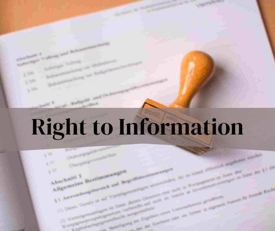 How to exercise your Right to Information?