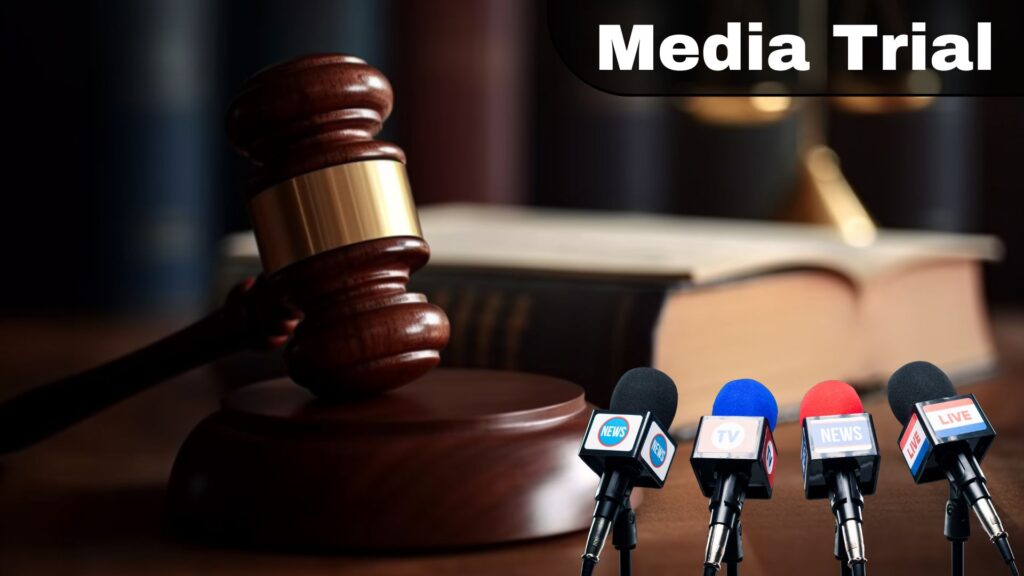 What is a media trial?
